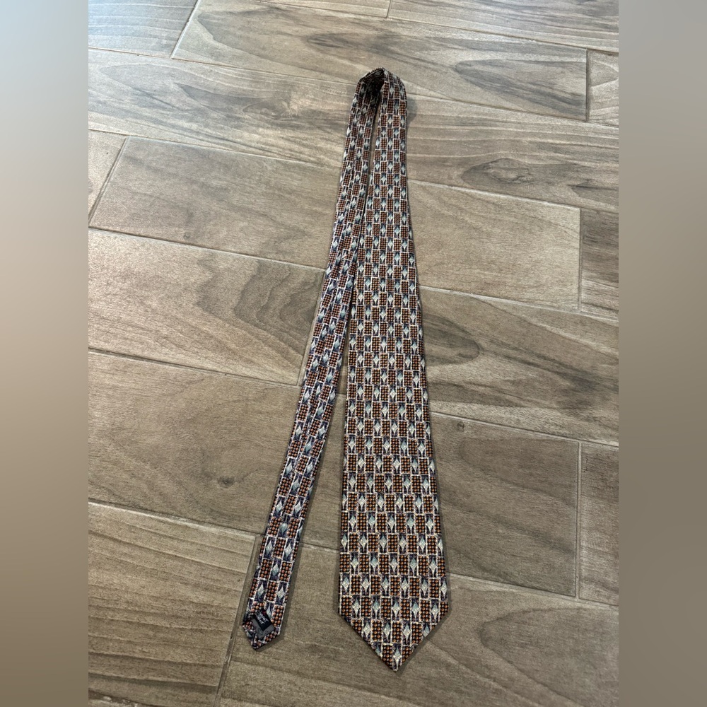 Vtg Robert Talbott Multicolor Patterned Tie, 100%… - image 3